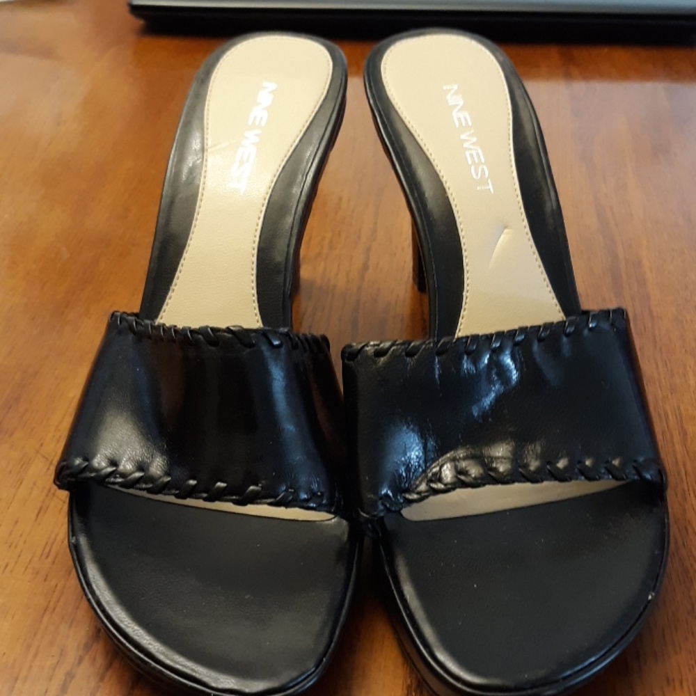 Nine West high heel slides